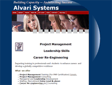 Tablet Screenshot of alvarisys.com
